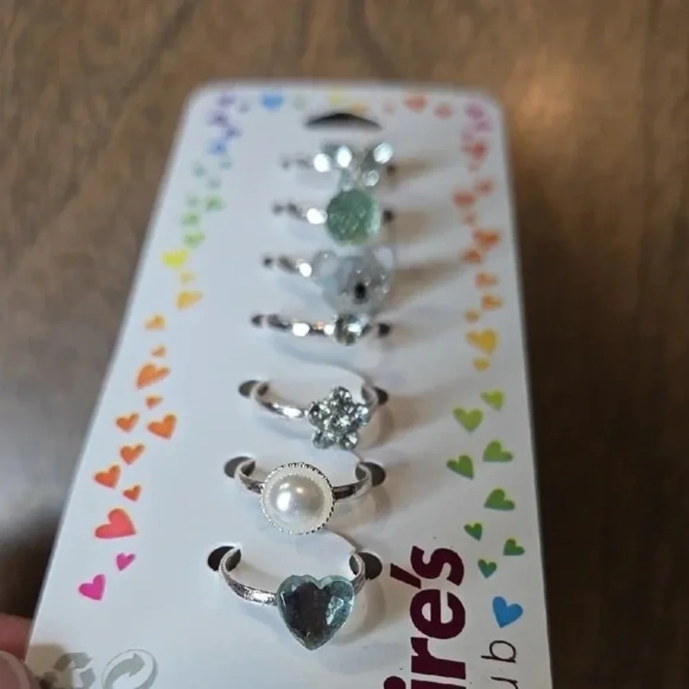 Claire's Jewelry Bundle, 7 Rings, 1 Bracelet, 9‎ Pairs of Earrings, NEW